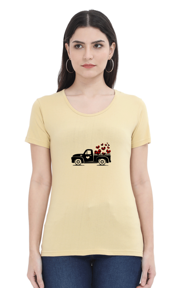 Scratchh Crew Neck T-Shirt for Women | 180 GSM | Soft & Versatile Daily Fit - SCRATCHH 