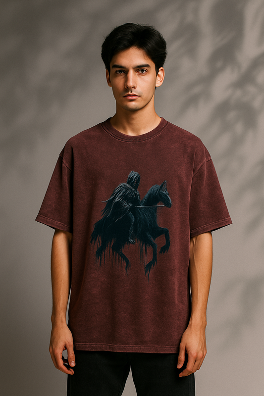 Scratchh Acid Wash Oversized T-Shirt | 240 GSM | Vintage Look