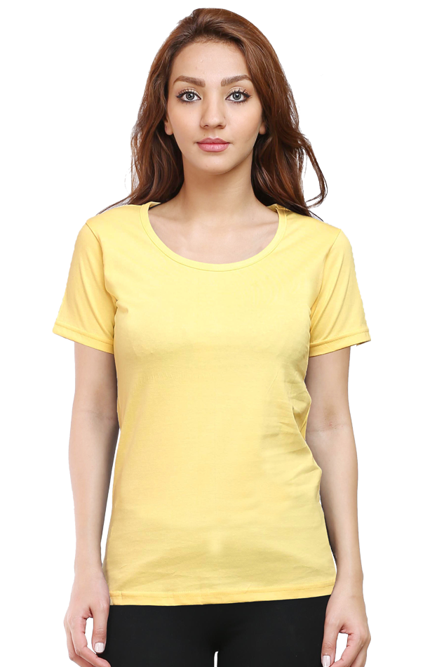 Scratchh Round Neck T-Shirt for Women | 180 GSM | Soft & Daily Comfort Fit - SCRATCHH 