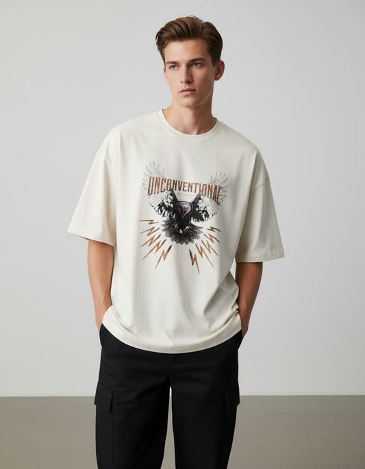 Scratchh Falcon Unisex Terry Oversized Tee