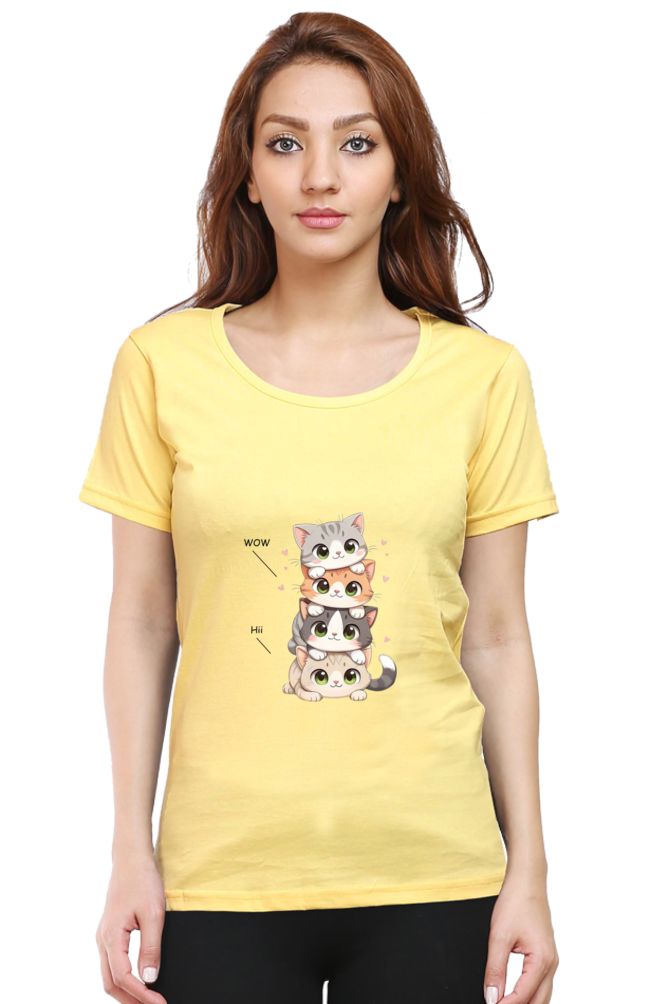 Scratchh Crew Neck T-Shirt for Women | 180 GSM | Soft & Versatile Daily Fit - SCRATCHH 