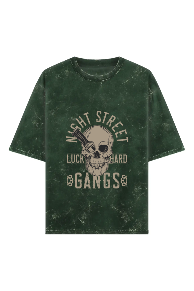 Scratchh Acid Wash Oversized T-Shirt | 240 GSM | Vintage Look - SCRATCHH 