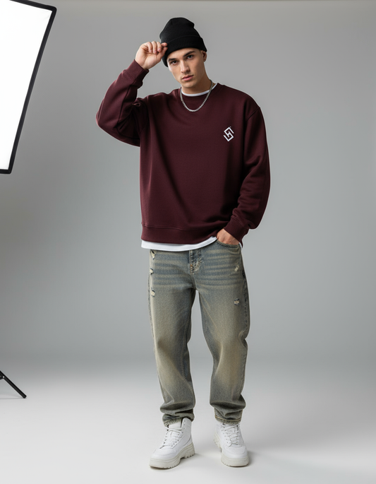 SCRATCHH Oversized Sweatshirt | Heavy Cotton Comfort | Everyday Streetwear