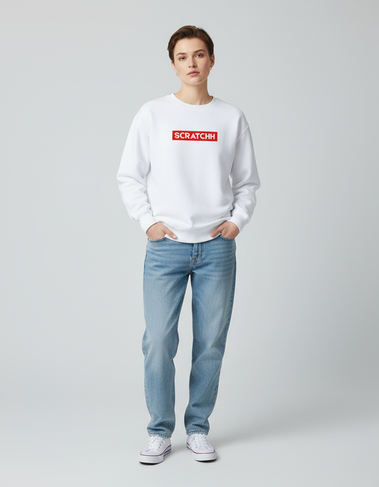 SCRATCHH Classic Unisex Sweatshirt | Heavy Cotton Comfort | Everyday Streetwear