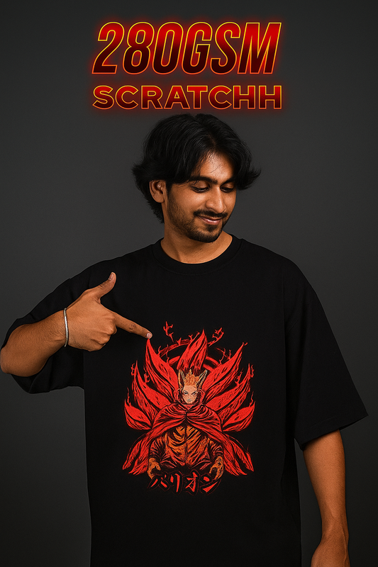 Scratchh Unisex Terry Oversized T-Shirt | 280 GSM | Premium Fit