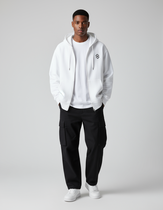SCRATCHH Premium  Zip Hoodie | Oversized Fit | Minimal Streetwear Drop