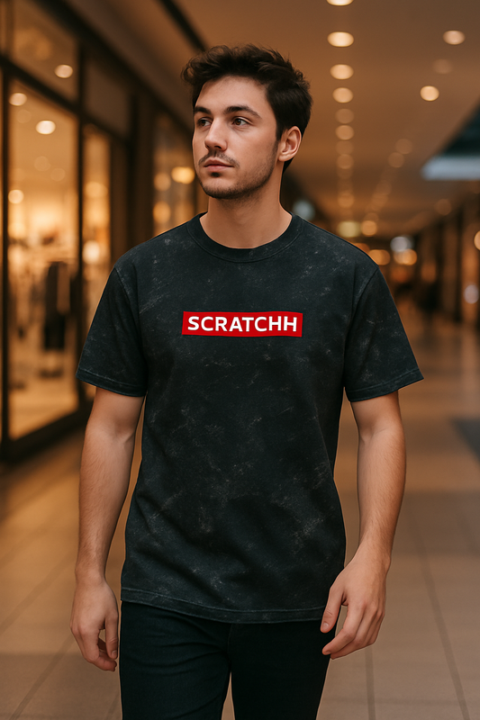 SCRATCHH Signature Acid Wash – Not Your Basic Tee